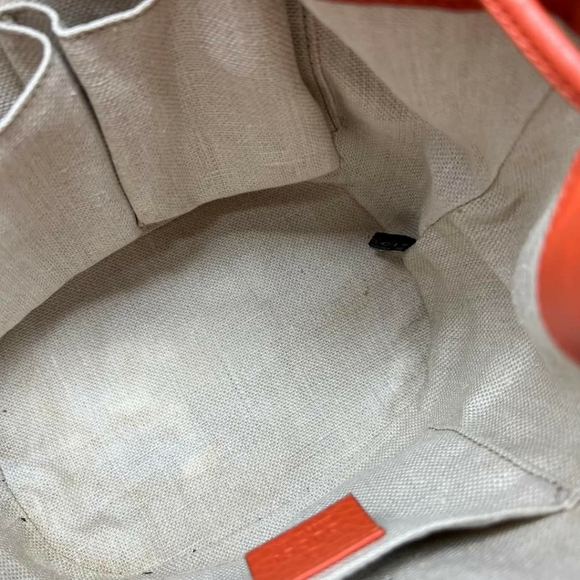 100% Authentic Gucci Brown GG Canvas Drawstring Bucket Shoulder Bag - Picture 12 of 15